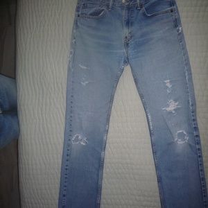 Men's 505 Distressed 80's jeans. 31W X 36L
